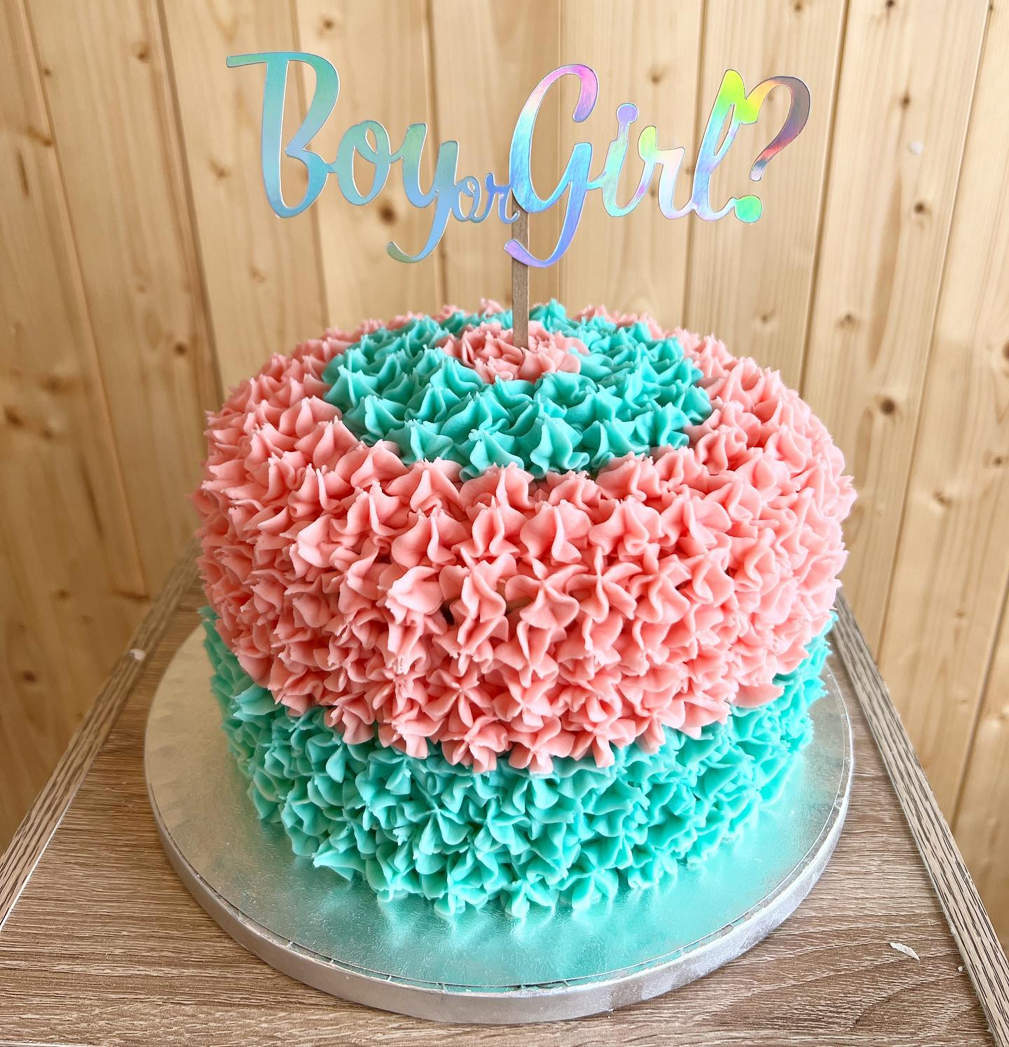 Gender Reveal Cake