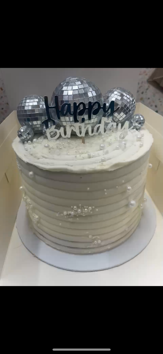 Disco ball cake